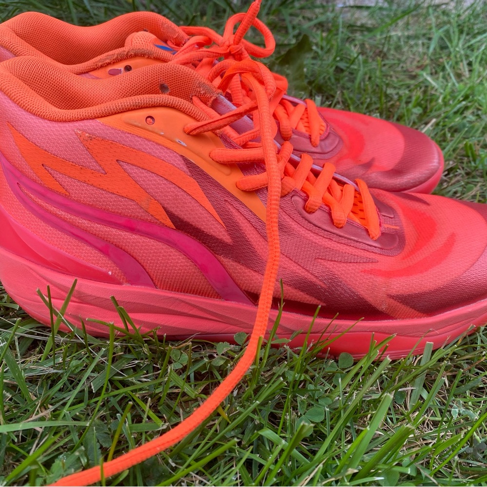 Puma Orange Athletic Sneakers